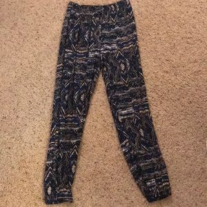 Aztec print pants